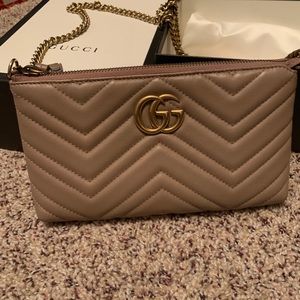 Authentic Gucci wallet chain crossbody bag